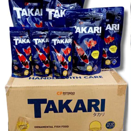 Pakan Pelet Ikan 1 Dus TAKARI FISH FOOD 100gr 250gr 500gr 1 Karton @60pcs