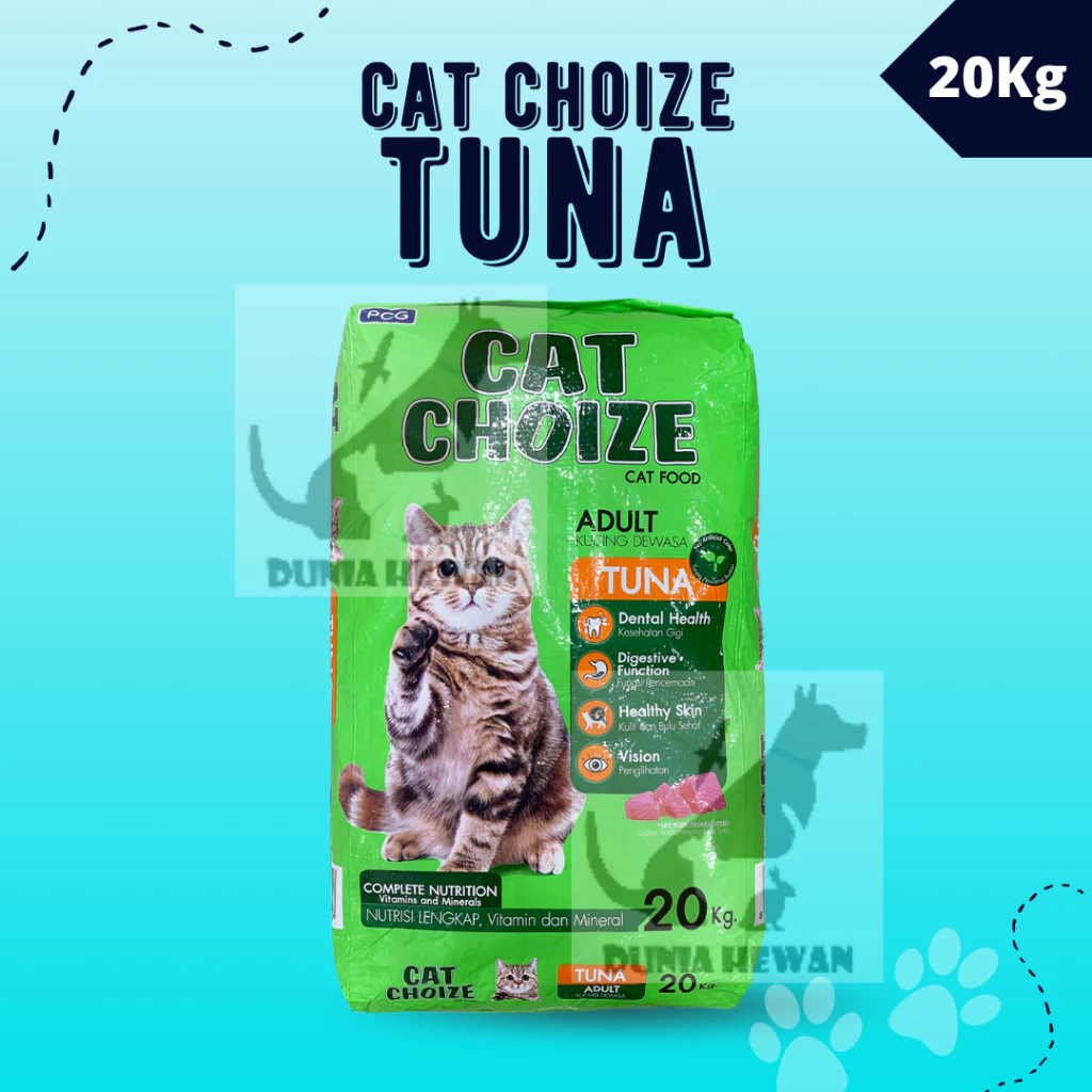 MAKANAN KUCING CAT CHOIZE ADULT TUNA / SALMON 20KG 20 KG