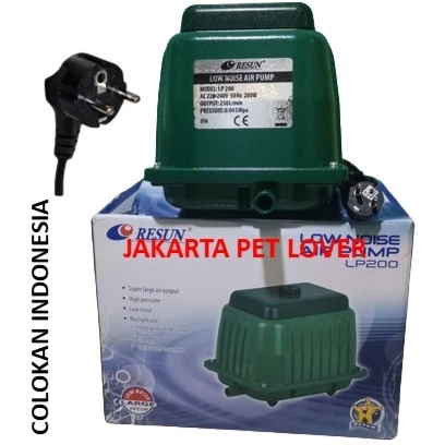 RESUN LP-200 Pompa Udara Aerator Low Noise Air Pump Blower 230w