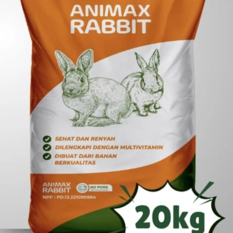 Pakan Pelet Pellet Kelinci Rabbit Food ANIMAX 20Kg 20 Kg Rodent Original