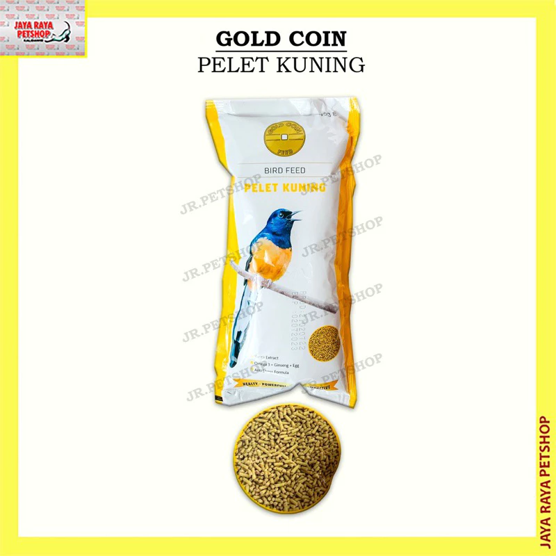 GOLD COIN 450 Gram Pelet Kuning,Seaweed, Crumble Merah