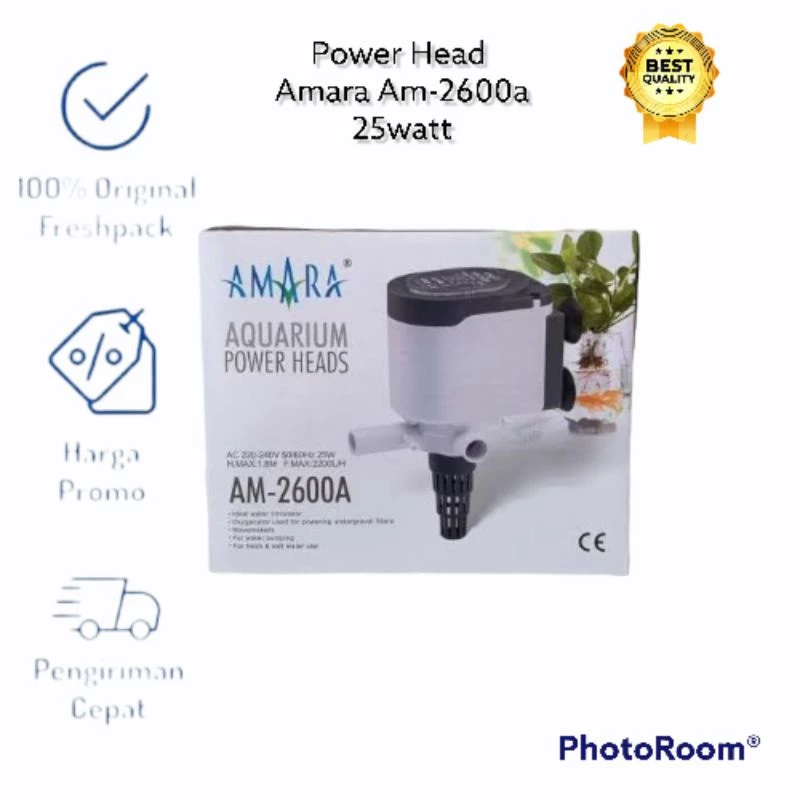 AMARA AM SERIES AM 1200 1600 1800 2600 3900A POWER HEAD POMPA CELUP AQUARIUM