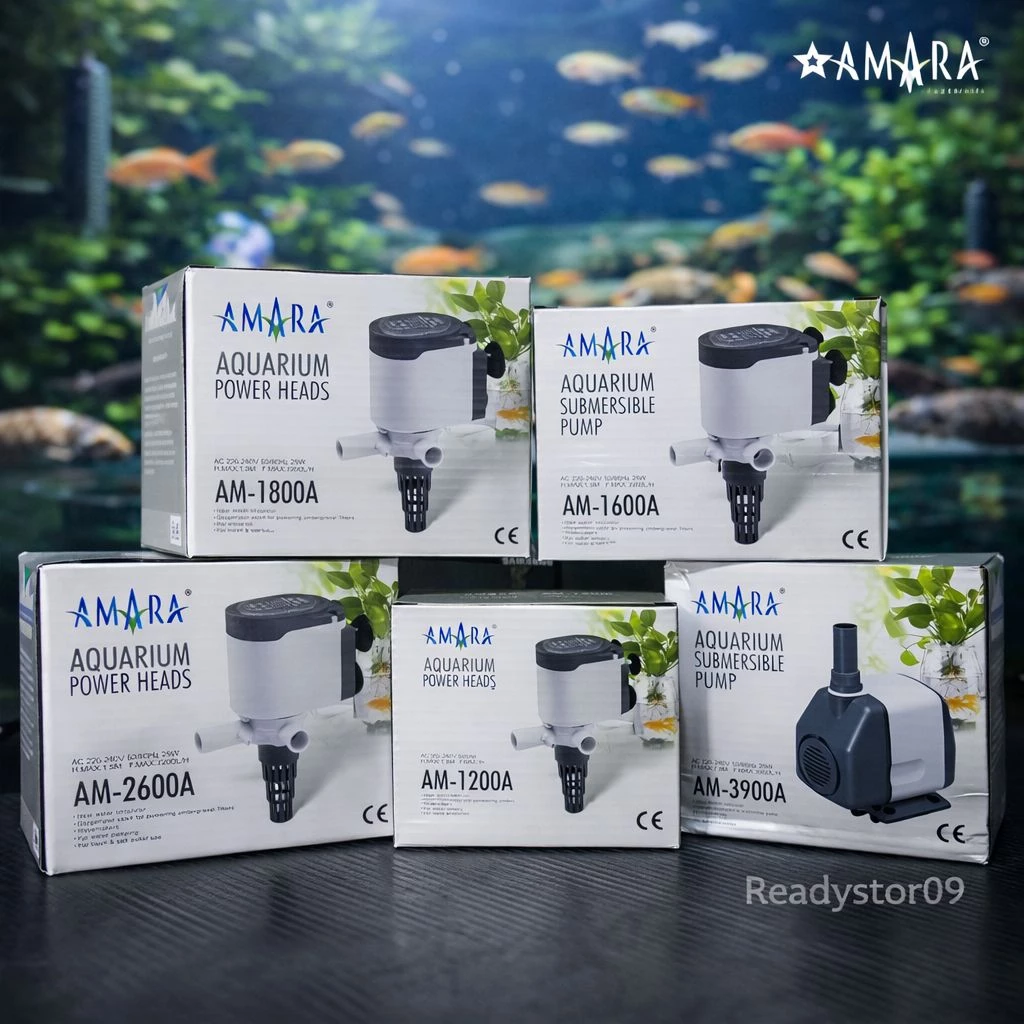 AMARA AM SERIES AM 1200 1600 1800 2600 3900A POWER HEAD POMPA CELUP AQUARIUM