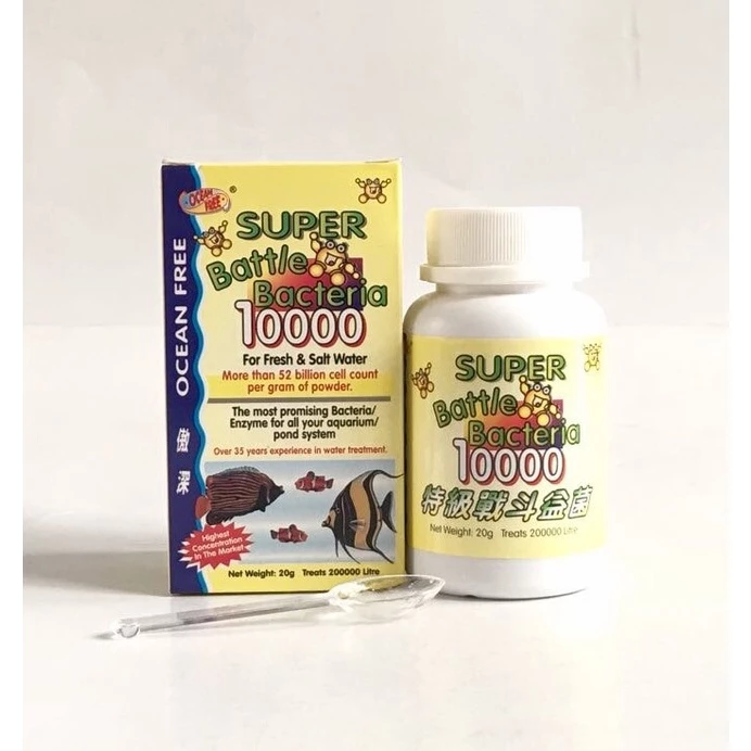 Bakteri Start Starter Penjernih Air Super Battle Bacteria 10000 - 20gr 20 grProbiotik Import Original Kolam Ikan Koi