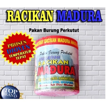 Pakan Makanan Burung RACIKAN MADURA PERKUTUT Kutut Piyek Gacor Milet Millet