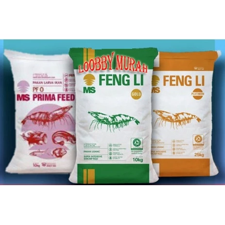 Pakan Pelet Prima Feed Feng Li FL 500gr 1/2KG PF PF0 PF100 & PF200 Ikan Nila Lele & Udang Windu Vaname